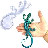 IKOJING 1 Pcs Lizard Resin Mold, 3D Epoxy Resin Silicone Molds, Easy to Clean and Demould, Suitable for DIY Resin Crafts, Plaster, Home Decoration, Jewelry Decoration, Clay Projects, Wall Hanging