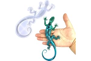 IKOJING 1 Pcs Lizard Resin Mold, 3D Epoxy Resin Silicone Molds, Easy to Clean and Demould, Suitable for DIY Resin Crafts, Plaster, Home Decoration, Jewelry Decoration, Clay Projects, Wall Hanging