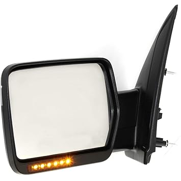 New Mirror Driver Left Side Heated In-housing Turn Signal Light LH Hand