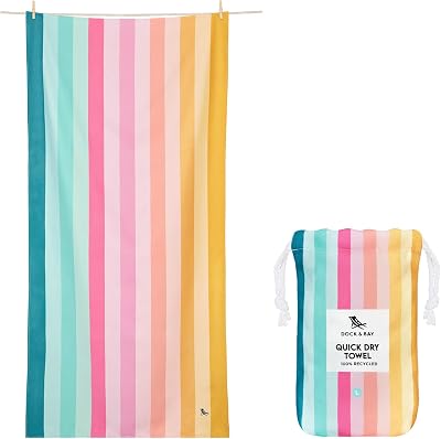 Dock & Bay Beach Towel Quick Dry Sand Free Large 160x90cm Coastal Candy