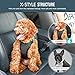 Pawaboo Adjustable Dog Safety Vest Harness with Seatbelt, Dog Seat Belt Harness for Car with Vehicle Connector Strap, Breathable Dog Seatbelt Safety Tether for Small Medium Large Pet, Small, Black