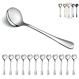 Soup Spoons, Kyraton 12 Pieces Stainless Steel