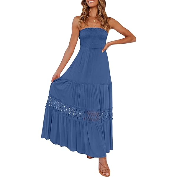 Premium Surf Full Length Maxi Halter Dress