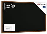 ALLboards Black Magnetic Chalkboard 200x120cm with Pine Frame