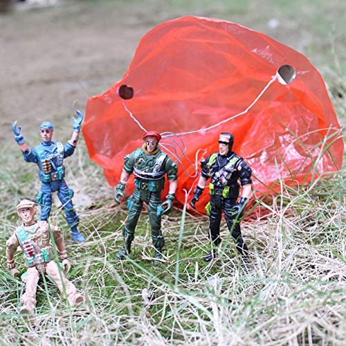 Aland Toy Army Movable Soldier Parachute Airborne Game Action Figures Collection Kids Toy Random Color & Style - Thumbnail 2