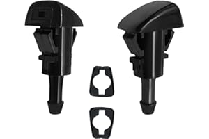 Icyhaws 2PCS Front Windshield Washer Nozzles, Compatible with Jep Washer Chrysler D0dge RAM Spray Jet, Replaces #5113049AA, 55077460AA, 4805742AB, 4805742AC