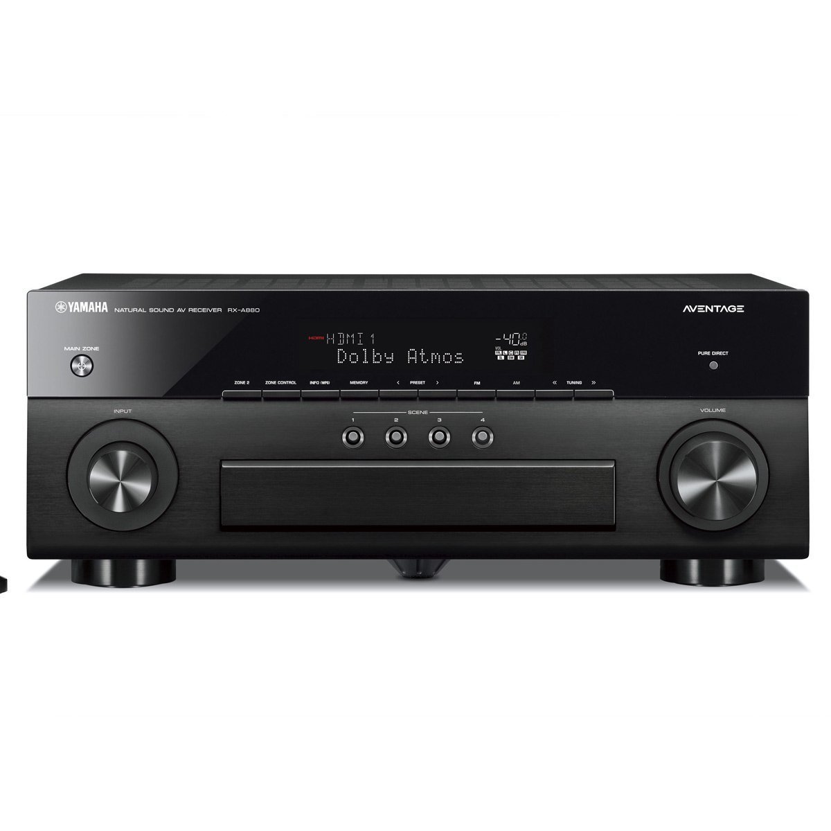 YAMAHA AVENTAGE RX-A880 7.2-ch 4K Ultra HD AV Receiver with HDR, Dolby Vision, Dolby Atmos, Wi-Fi, Phono, YPAO and MusicCast. Works with Alexa.