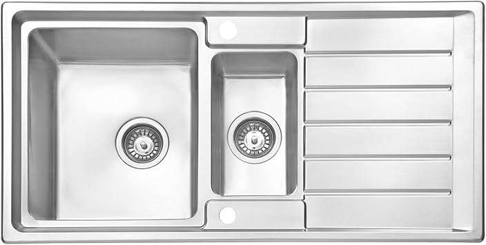 Jass Ferry Premium Kitchen Sink Square Style Stainless Steel 1 5