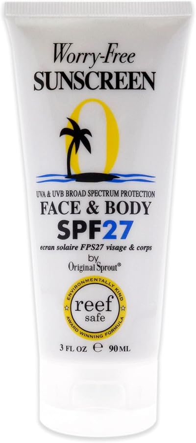 Original Sprout Tahitian Face Body Non-Greasy Sunscreen SPF 27 90ml Vegan