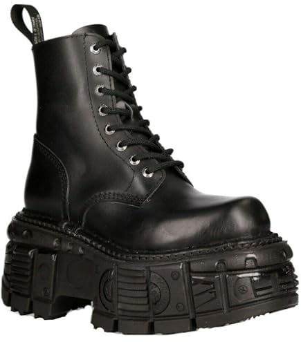 Amazon.com | New Rock M-106-C178 Black Tower Gothic Punk Chunky