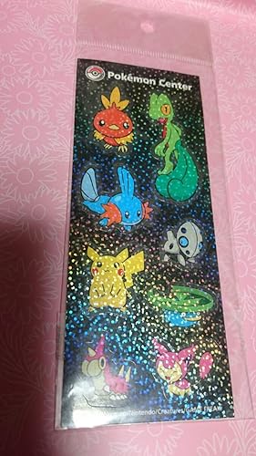 Amazon Co Jp ポケモンセンター 03年 ステッカーシール ピカチュウ アチャモ キモリ ミズゴロウ エネコ 他 ポケットモンスター ホビー 通販