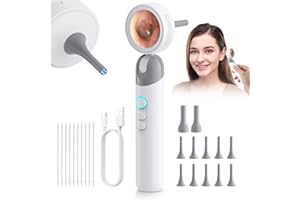 Aertnelz Otoscope Ear Camera with 1.38” Screen, 1080P HD Ear Scope & 4 LED Lights for Adult Kid and Pet, 12 Silicone Specula Tips, Photo & Video, Type-C Charging with Computer, FSA HSA Eligible Items