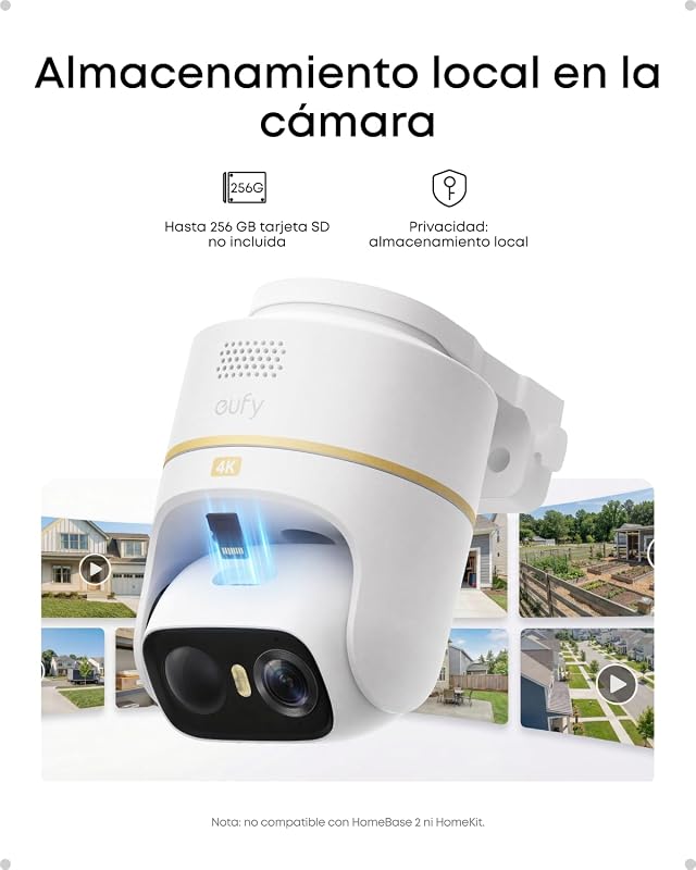 Anker eufy eufyCam C37 Cámara Vigilancia WiFi Exterior 4K Solocam