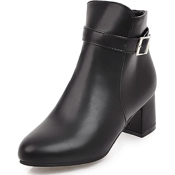 Amazon.com | Gicoiz Women Fashion Block Heel Chelsea Ankle
