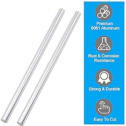 3/4" 6061 Aluminum Round Rod 12" Long Solid T6511