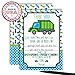 Garbage Dump Truck Themed Thank You Notes for Kids, Ten 4