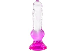 Difemstoy 22 CM Realistic Wolf Dildo with Knot,Thick Monster Suction Cup Dildo Adult Sex Toys for Women,Couples