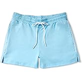 FIROTTII Mens Athletic Sweat Shorts 3 Inch Cotton Soft Casual with Pockets Gym Workout Running Short