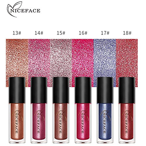 Metallic Lip Gloss,Sunmoot Sexy Lip Lacquer Metallic Eye Shadow Lipstick Cosmetic Makeup (13) - Thumbnail 3