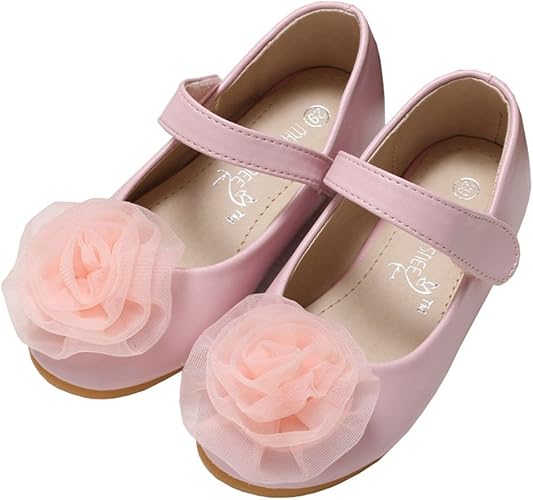 Amazon スフォン キッズ フォーマル シューズ 女の子靴 ガールズ ドレス シューズ 花 発表会 入園式 卒園式 Sufoen スフォン ドレスシューズ