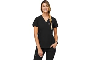 FIGS Catarina Scrub Tops for Women — Classic Fit, 1 Pocket, Four-Way Stretch, Anti-Wrinkle