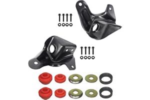 iiLentes Passenger and Driver Side Radius Arm Bracket Control Arm Support with Radius Arm Bushing for 1980-1996 Ford Bronco F100 F150 F250 F350 523-018 523-020