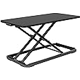 Mount-It! Standing Keyboard Tray, Adjustable Height Keyboard Riser for Desktop, Ergonomic Sit Stand Key board and Mouse Platform, Ergonomic Lifter for Keyboard and Laptops 23.6 x 11.8 Inch