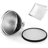 Godox AD-S2 Standard Reflector with Soft Diffuser for AD200 Series Flash | Light Modifier with Built-in Soft Diffuser, Compatible with AD200Pro II AD200 Pro AD200 AD180 AD360 Series Flashes