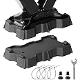 Kohree 2 Pack RV Stabilizer Jack Pads Fits Foot Base 8.75"-9.5" x 5.5", Heavy Duty Rubber Scissor Jack Foot Plate Pads, RV Le