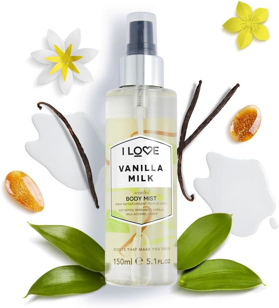 I Love Vanilla Milk Scented Body Mist, Formulated With Natural Fruit Extracts Which Offer a Burst of Fragrance - Image 4