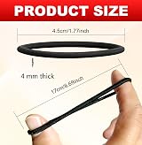 ZHIYE 100pcs Elastic Hair Bands 4mm No Metal Strong Hair Ties Kids Women view 2