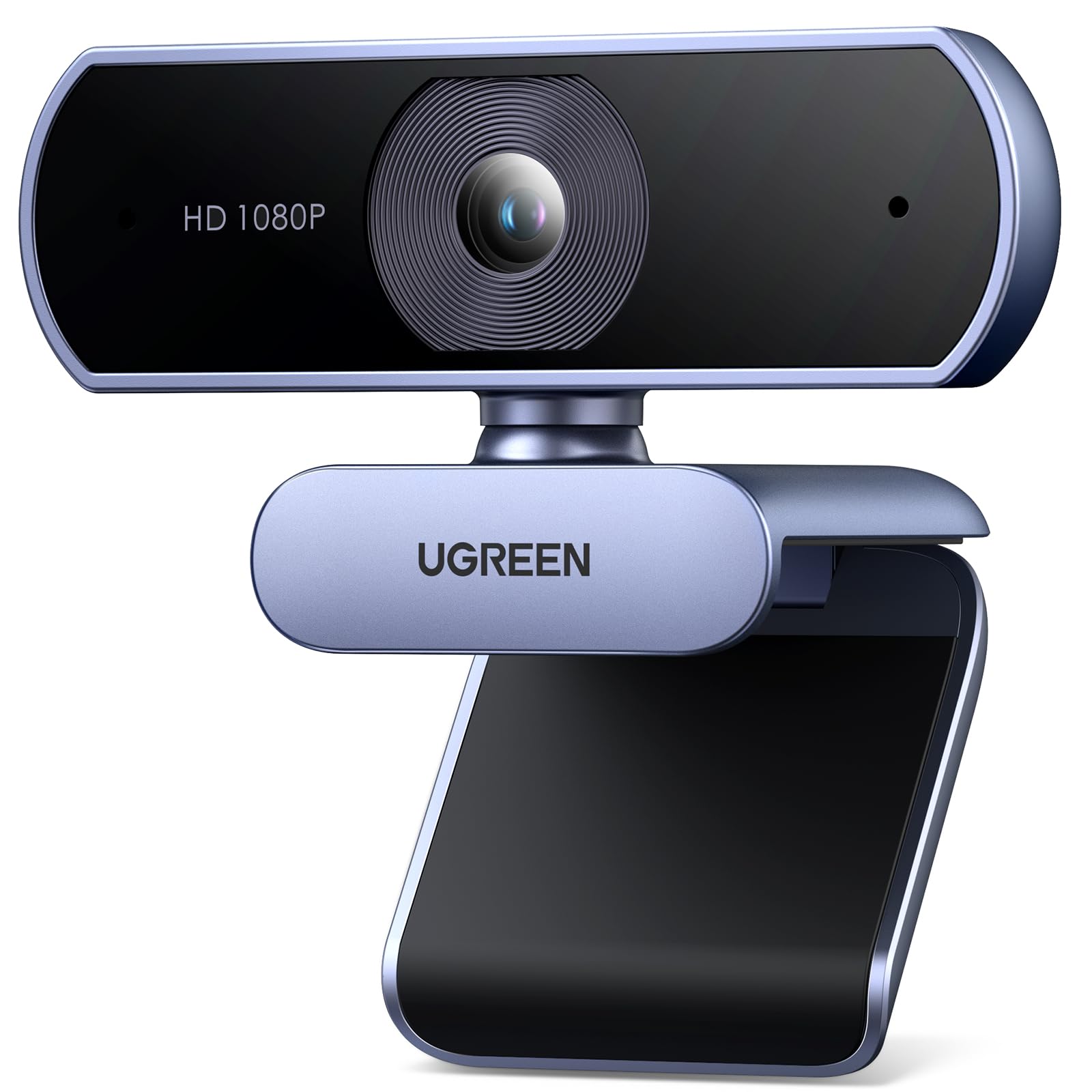 UGREEN Webcam Full HD 1080P/30fps USB A Webcam mit Mikrofon, Fixfokus, automatische Lichtkorrektur, 90° Ansicht, USB Webcam für Live Streaming, Videoanrufe, Konferenzen, PC, Switch 2