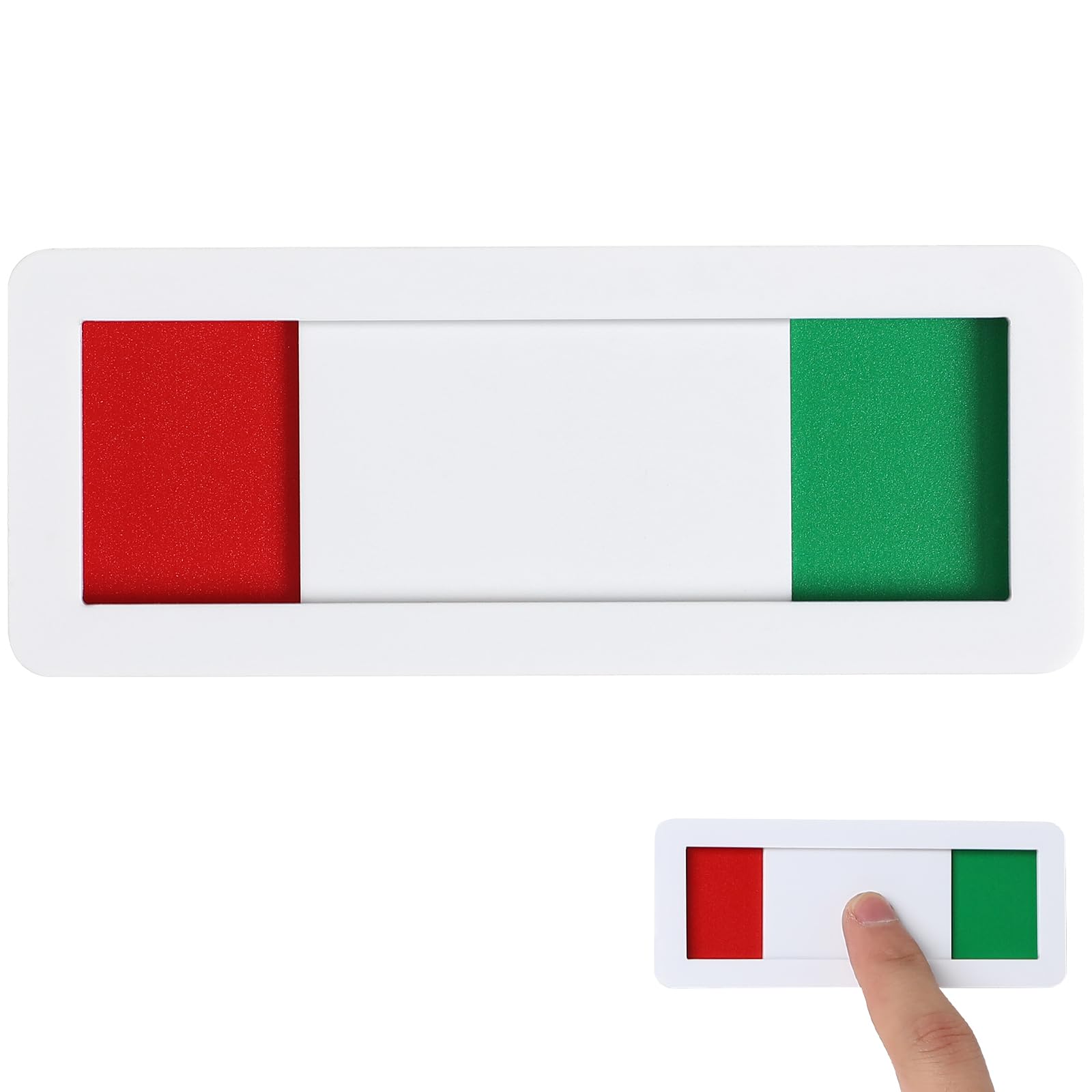 Balacoo Open Closed Slider Privacy Sign, Self Adhesive Magnetic Door Sign for Office, do Not Disturb, Vacant Occupied Indicator, 4x10cm