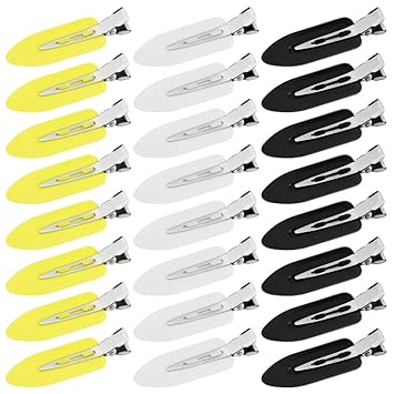 Amazon Com Wobe 24 Pcs No Bend Hair Clips Pin Curl Clips No