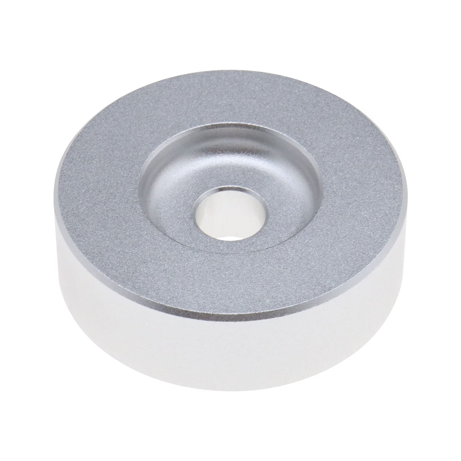 YINETTECH 45 RPM Adapter Insert for 7 Inch Vinyl Record Player Turntables Adapter Replacement Dome Adapter Easy Install Turntables Accessories Aluminum Silver