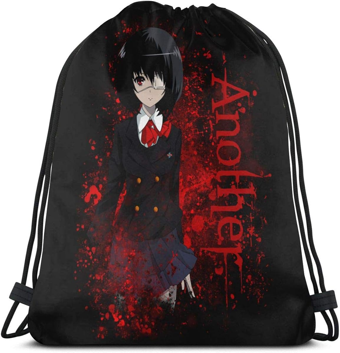 Amazon Com Drawstring Bags Sport Gym Sack Party Favor Bags Wrapping Gift Bag Drawstring Backpack Storage Goodie Bags Cinch Bag Anime Another Misaki Mei Clothing