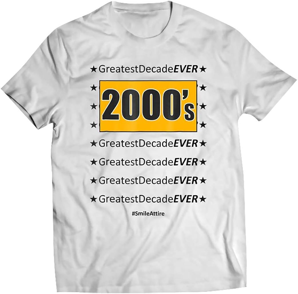2000’s 2000s Text S 00s Decade Shirt, Gift for Men Women Amazon.ca