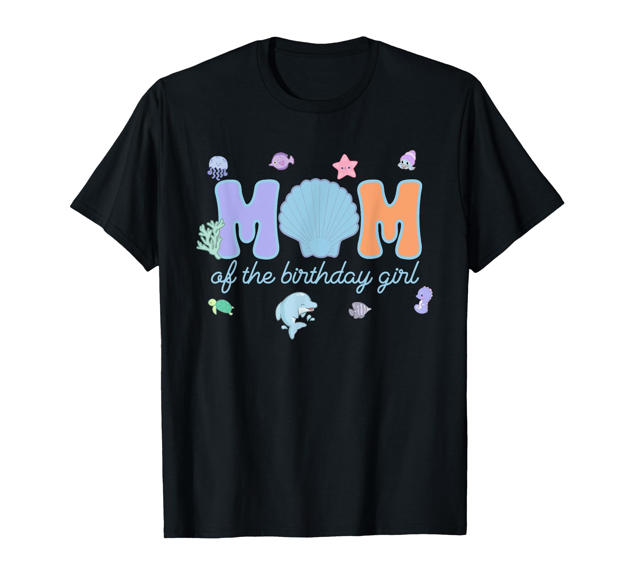 Photo 1 of Mom & Dad of The Birthday Girl One-der The Sea Mama and Dad T-Shirt