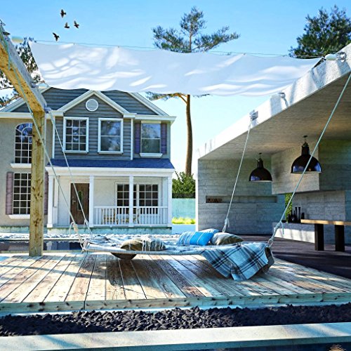Festnight- Patio Markise Seilspann Komplettset Oxfordgewebe 140x420 cm – Bild 2