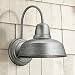 Urban Barn Rustic Farmhouse Outdoor Wall Light Fixture Galvanized Steel Gooseneck Arm 13" for Exterior House Porch Patio - John Timberland