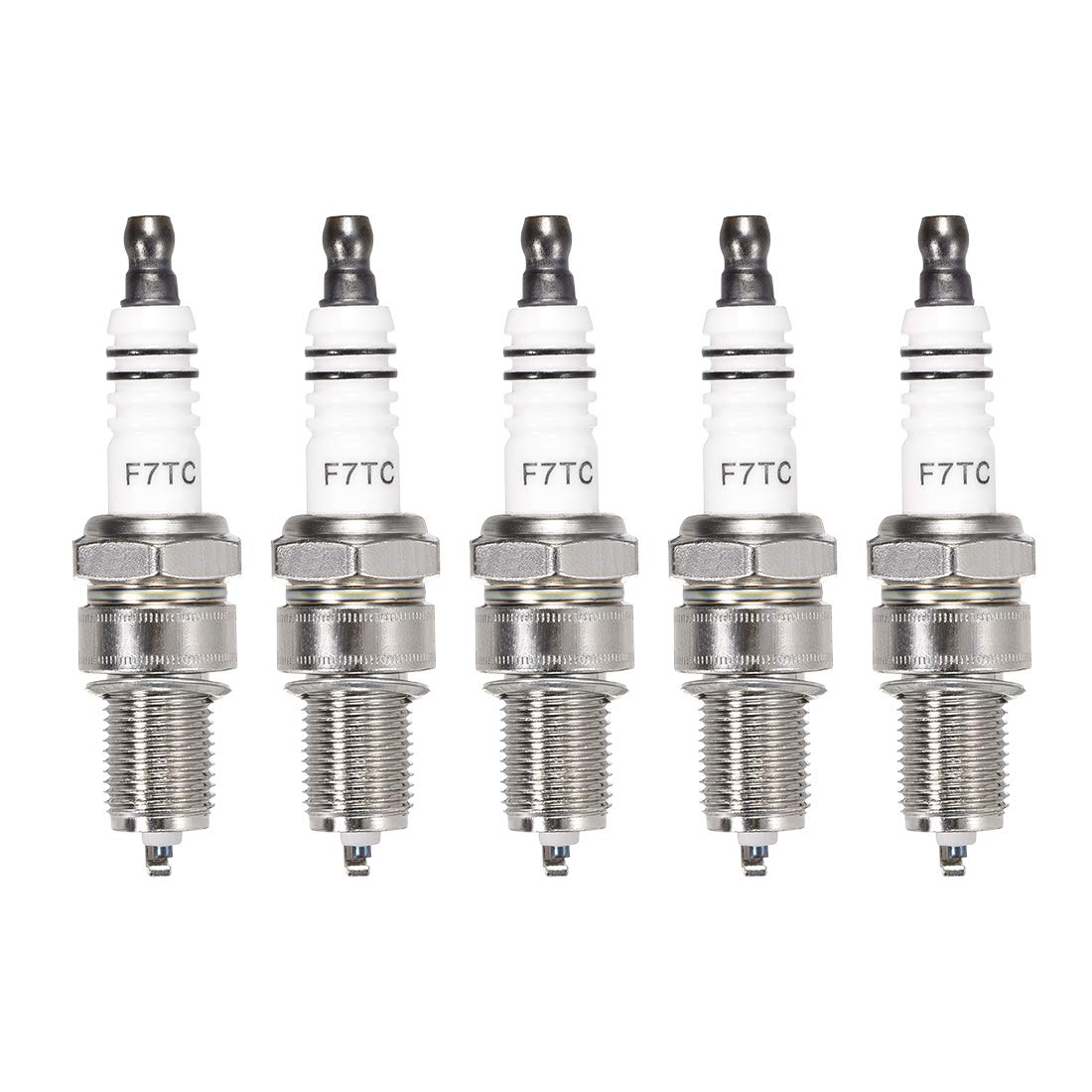 sourcing map F7TC Spark Plug for GX120 GX160 GX200 GX240 GX270 GX340 GX390 GX620 GXV160 Engines, 5pcs