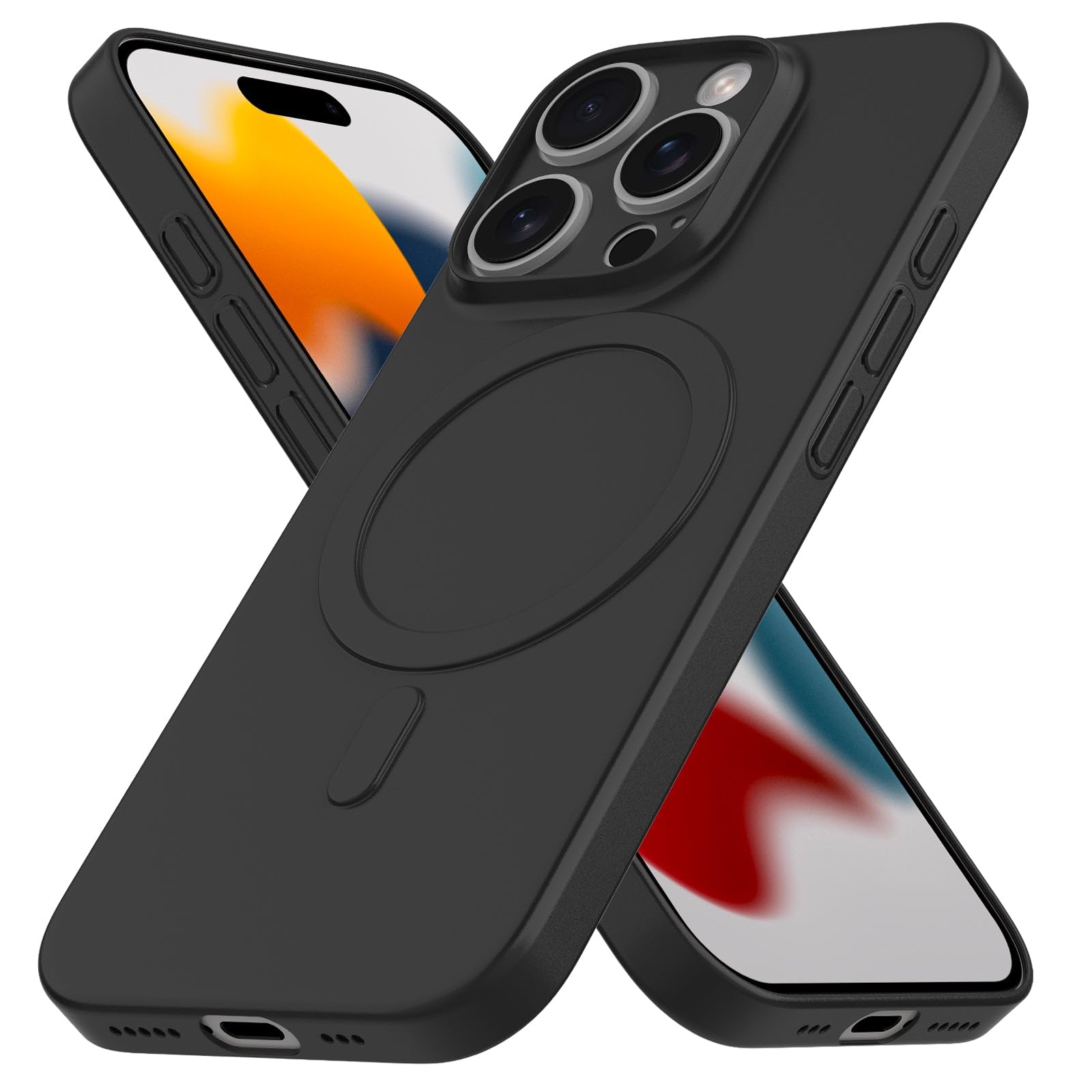 CELLBEE Case for iPhone CELLBEE - Premium Slim Protective Case for iPhone with Strong Magsafe Magnet, Extremely Thin, Anti-Scratch, Protection Without Compromise, Deep Black