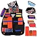 ELONGDI Kids Tactical Vest Kit for Nerf Guns N-Strike Elite Series, 50 Refill Darts + 3 Reload Clips + 2 Hand Wrist Band + Protective Glasses + 2 Tactical Mask Tactical Vest for N-Strike Elite Series