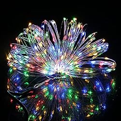 kemooie 2 Packs Solar Christmas Lights, 100 LED