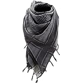 Tactical Desert Keffiyeh Arab Scarf - Womens Men Shemagh Tassel Scarves Neck Wrap Casual