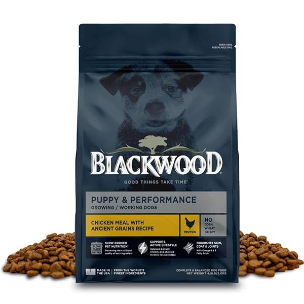 BLACKWOOD PUPPY & PERFORMANCE DRY DOG FOOD, CHICKEN...