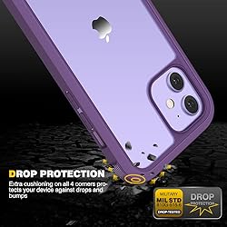 Diaclara Designed for iPhone 12/12 Pro Case, Full