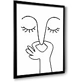 ILLBDR Bathroom Framed Wall Art Funny Bathroom Wall Art Black and White Print Humorous Minimalistic Canvas Artwork Bad Smell Decor for Guest Toilet Framed 8"x10"