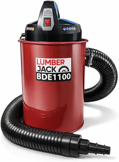 LUMBER JACK BDE1100 1100W Woodworking Dust Collector 50L 0.5 Micron Filter 2m