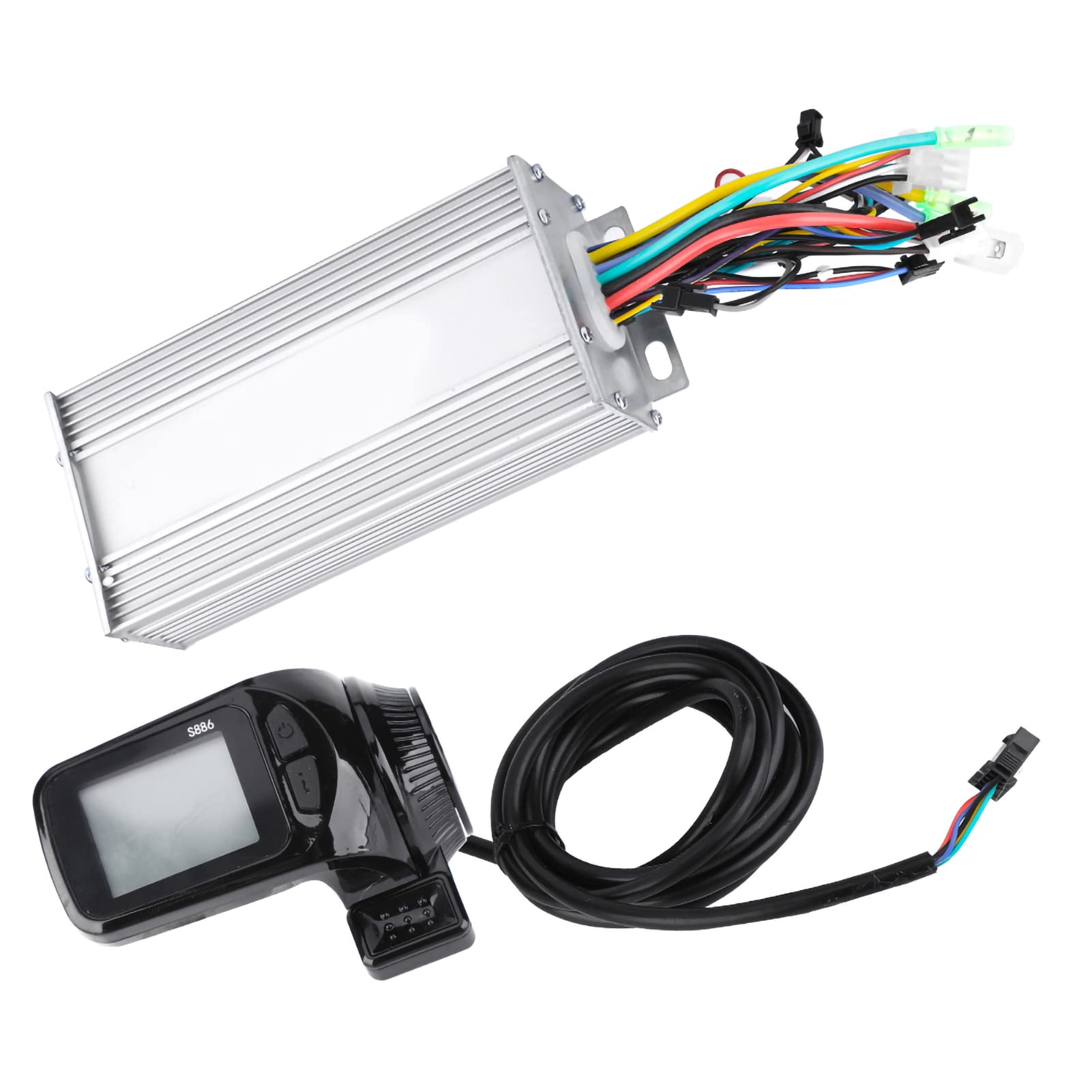 FEBT Motor Brushless Controller E-Bike, 24V/36V/48V/60V 1000W Waterproof LCD Panel Motor Brushless Controller Kit for Electric Bicycle E-bike Scooter, DIY E-Bike Accessories(1000W60V)